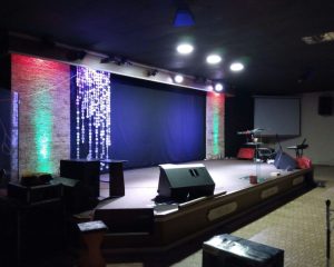 sound and lighting arrangements