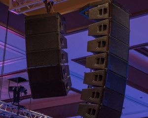 sound and lighting arrangements
